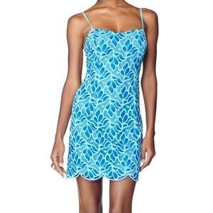 Lilly Pulitzer Avalon blue spaghetti strap dress,4